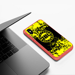 Чехол iPhone XS Max матовый 9 грамм бастаз рекордс, цвет: 3D-красный — фото 2