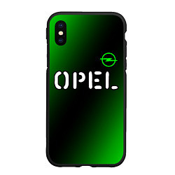 Чехол iPhone XS Max матовый ОПЕЛЬ Opel 2, цвет: 3D-черный