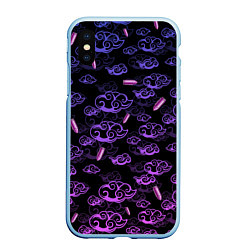 Чехол iPhone XS Max матовый ARCANE League Of Legends ТАТУИРОВКА JINX, цвет: 3D-голубой