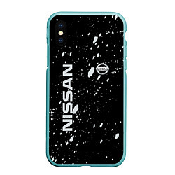 Чехол iPhone XS Max матовый Nissan qashqai, цвет: 3D-мятный