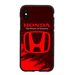 Чехол iPhone XS Max матовый HONDA DREAMS Краски, цвет: 3D-черный