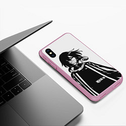 Чехол iPhone XS Max матовый Obanai Igurо, цвет: 3D-розовый — фото 2