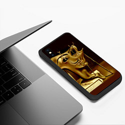 Чехол iPhone XS Max матовый Salvador Dali - Soft self portrait, цвет: 3D-черный — фото 2