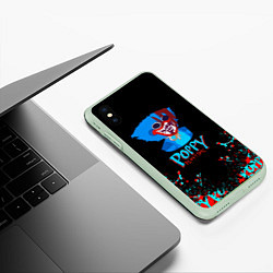 Чехол iPhone XS Max матовый ХАГГИ ВАГГИ Poppy Playtime, цвет: 3D-салатовый — фото 2