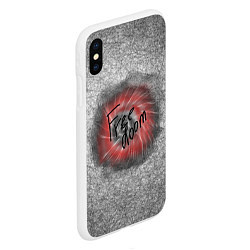 Чехол iPhone XS Max матовый Коллекция Get inspired! Free doom Абстракция 5427-, цвет: 3D-белый — фото 2