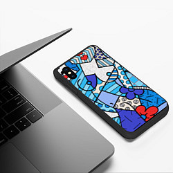 Чехол iPhone XS Max матовый Romero Britto - sexy girls, цвет: 3D-черный — фото 2