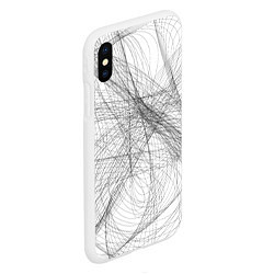 Чехол iPhone XS Max матовый Коллекция Get inspired! Абстракция 654-W, цвет: 3D-белый — фото 2