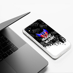Чехол iPhone XS Max матовый Хаги ваги poppy playtime, цвет: 3D-белый — фото 2