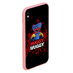 Чехол iPhone XS Max матовый 3D Хаги ваги Huggy Wuggy Poppy Playtime, цвет: 3D-баблгам — фото 2