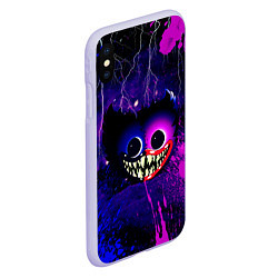Чехол iPhone XS Max матовый Хаги Ваги Ночное Небо, цвет: 3D-светло-сиреневый — фото 2