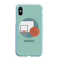 Чехол iPhone XS Max матовый Basketball Спорт