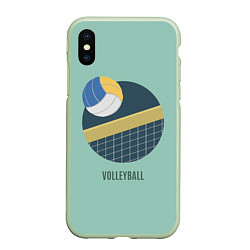 Чехол iPhone XS Max матовый Volleyball Спорт