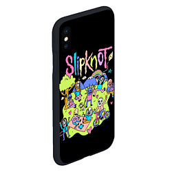 Чехол iPhone XS Max матовый Slipknot cuties, цвет: 3D-черный — фото 2