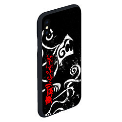 Чехол iPhone XS Max матовый DRAKEN TATTOO WHITE ТОСВА, цвет: 3D-черный — фото 2