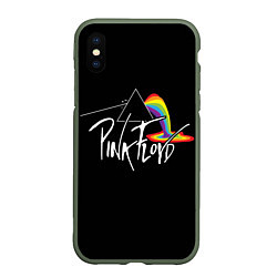 Чехол iPhone XS Max матовый PINK FLOYD - ПИНК ФЛОЙД ЛУЖА, цвет: 3D-темно-зеленый