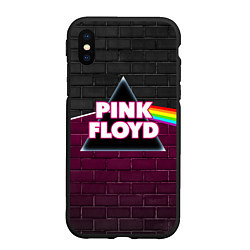 Чехол iPhone XS Max матовый PINK FLOYD ПИНК ФЛОЙД, цвет: 3D-черный