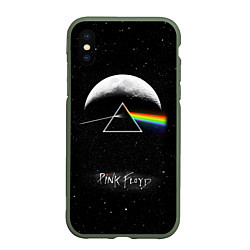 Чехол iPhone XS Max матовый PINK FLOYD LOGO ПИНК ФЛОЙД ЗВЕЗДЫ