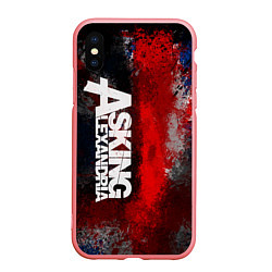 Чехол iPhone XS Max матовый Asking Alexandria British, цвет: 3D-баблгам