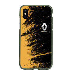 Чехол iPhone XS Max матовый Renault Logo