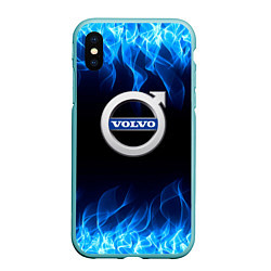 Чехол iPhone XS Max матовый Volvo - Огонь