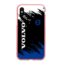 Чехол iPhone XS Max матовый Volvo - Texture