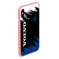 Чехол iPhone XS Max матовый Volvo - Texture, цвет: 3D-баблгам — фото 2