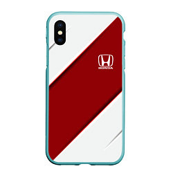 Чехол iPhone XS Max матовый Honda - Red sport