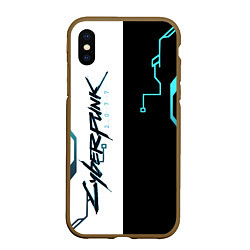 Чехол iPhone XS Max матовый Cyberpunk 2077 Game