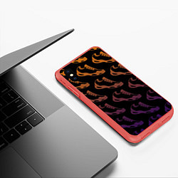 Чехол iPhone XS Max матовый KROSS, цвет: 3D-красный — фото 2