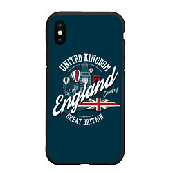 Чехол iPhone XS Max матовый Англия England