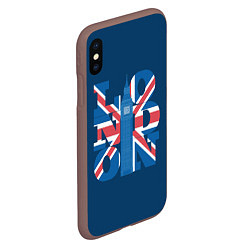 Чехол iPhone XS Max матовый LONDON Лондон, цвет: 3D-коричневый — фото 2