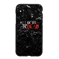 Чехол iPhone XS Max матовый Мы все мертвы - All of Us Are Dead, цвет: 3D-черный