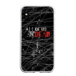 Чехол iPhone XS Max матовый Мы все мертвы All of Us Are Dead, цвет: 3D-белый