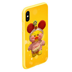 Чехол iPhone XS Max матовый УТОЧКА ЛАЛАФАНФАН lala fan fan, цвет: 3D-желтый — фото 2