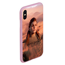 Чехол iPhone XS Max матовый Aloy Horizon Forbidden Zero Dawn, цвет: 3D-розовый — фото 2