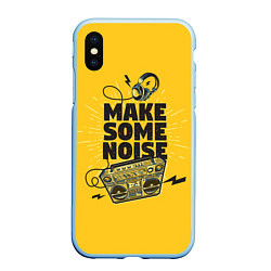 Чехол iPhone XS Max матовый Make Some Noise музыка