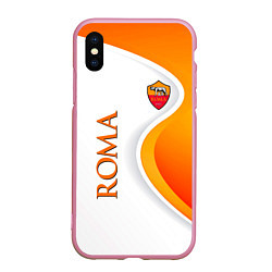 Чехол iPhone XS Max матовый Рома, цвет: 3D-розовый
