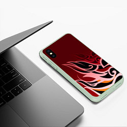 Чехол iPhone XS Max матовый ТОМА GENSHIN IMPACT, цвет: 3D-салатовый — фото 2