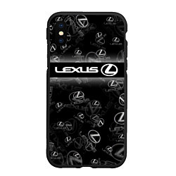 Чехол iPhone XS Max матовый LEXUS SPORT PATTERN