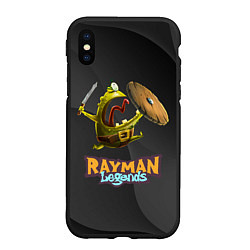 Чехол iPhone XS Max матовый Rayman Legends Black, цвет: 3D-черный