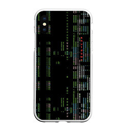 Чехол iPhone XS Max матовый Shutdown, цвет: 3D-белый