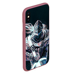 Чехол iPhone XS Max матовый Бродяга с мечом, цвет: 3D-малиновый — фото 2