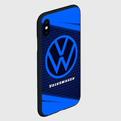 Чехол iPhone XS Max матовый VOLKSWAGEN Volkswagen Абстракция, цвет: 3D-черный — фото 2