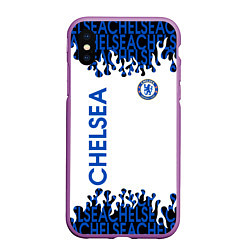 Чехол iPhone XS Max матовый Chelsea челси спорт