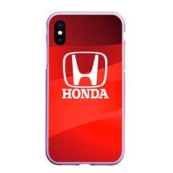 Чехол iPhone XS Max матовый HONDA хонда, цвет: 3D-сиреневый