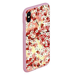 Чехол iPhone XS Max матовый Цветущая весна, цвет: 3D-розовый — фото 2