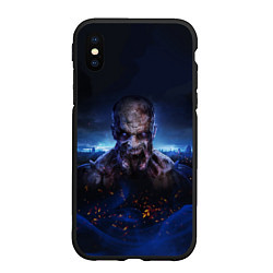 Чехол iPhone XS Max матовый DYING LIGHT 2 Хеадер, цвет: 3D-черный