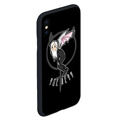 Чехол iPhone XS Max матовый Девушка ведьма - уже лечу, цвет: 3D-черный — фото 2