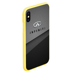 Чехол iPhone XS Max матовый Infinity, цвет: 3D-желтый — фото 2