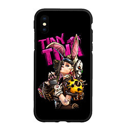 Чехол iPhone XS Max матовый Tiny Tinas, цвет: 3D-черный